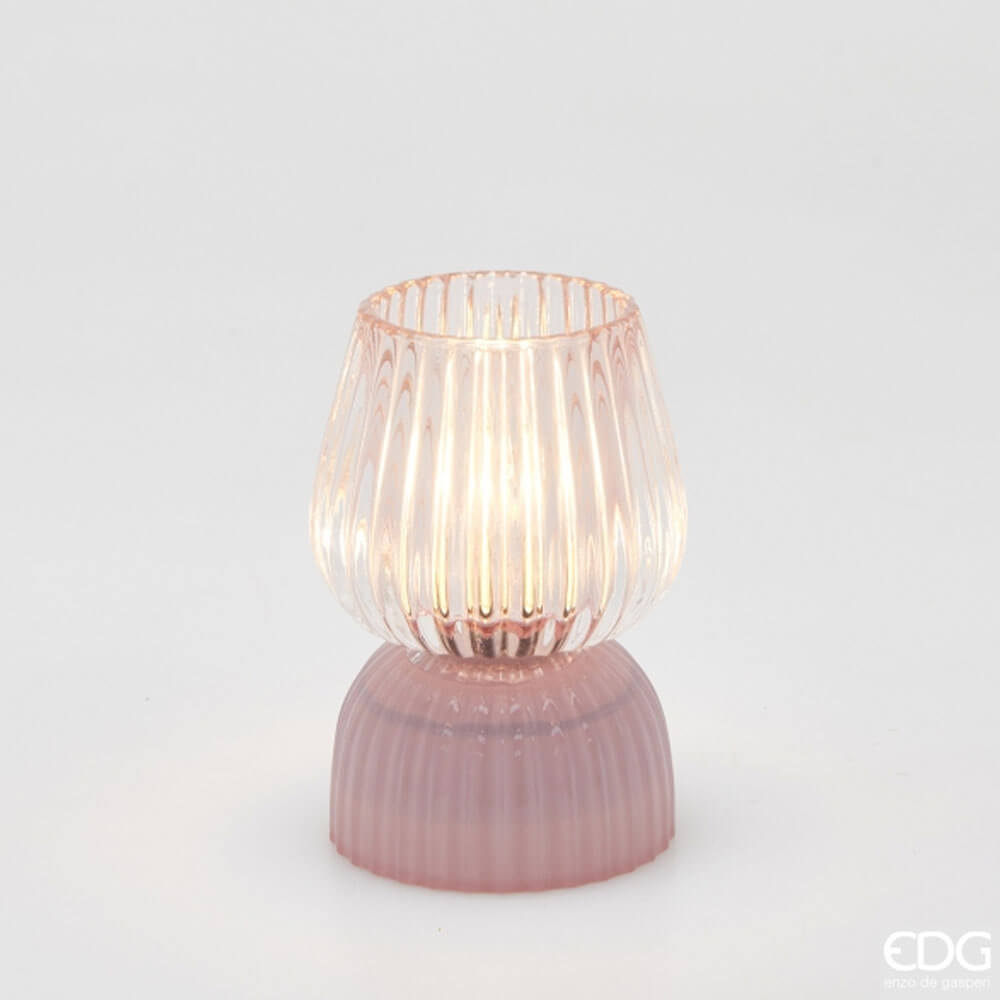 Lampada da Tavolo LED Biforma a Righe EDG – Design Moderno ed Elegante