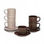 Set 6 Tazzine con Piatto