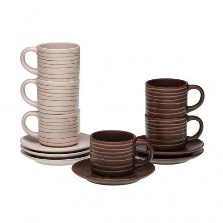 Set 6 Tazzine con Piatto